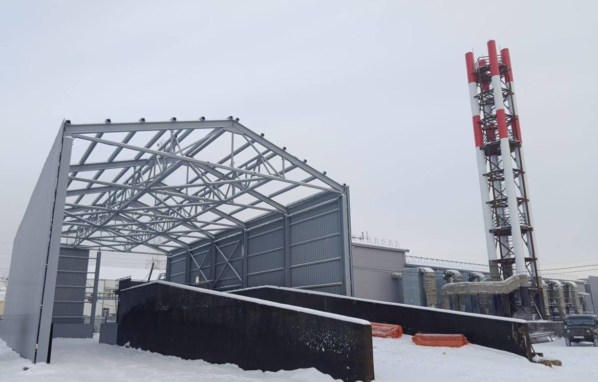 В Усть-Алданском улусе продолжается строительство крупного теплоснабжающего объекта