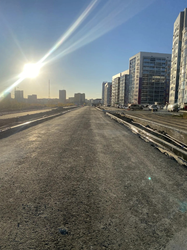 В Якутске асфальтируют улицу Ефимова