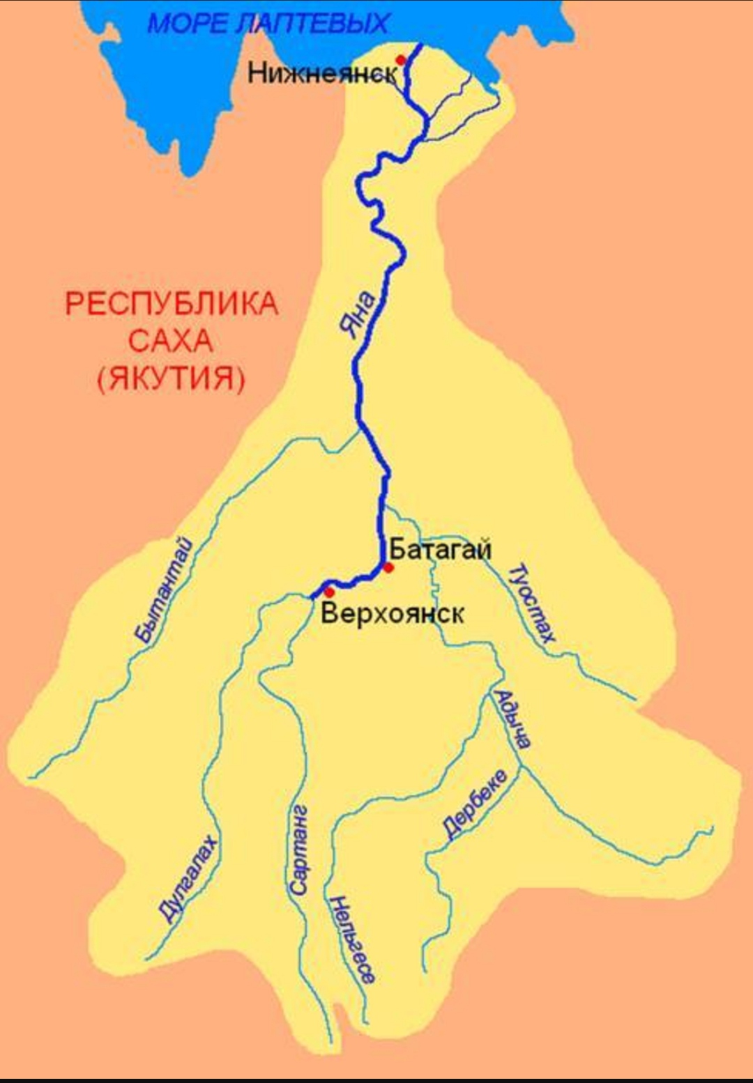 река лена на карте россии