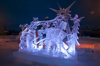 Подведены итоги конкурса ледовых скульптур «Новогодняя фантазия» на призы АК «Железные дороги Якутии»
